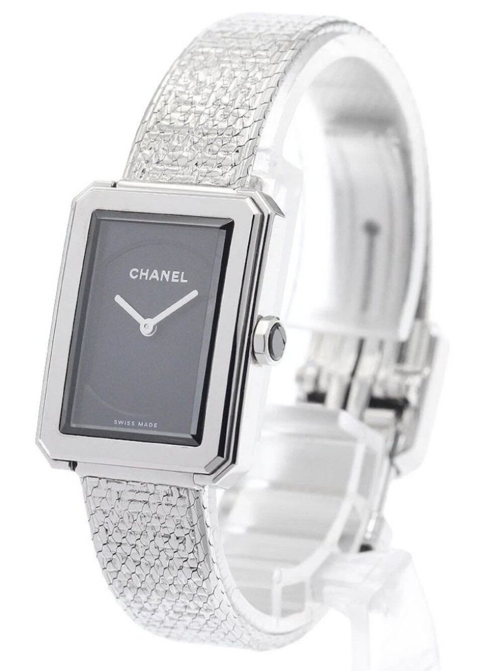 CHANEL Boyfriend tweed H4876 black Dial Quartz Ladies Watch_965037